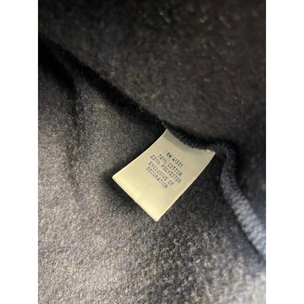 Polo Ralph Lauren Men M Quarter Zip‎ Pullover Blue Textured Fisherman Knit